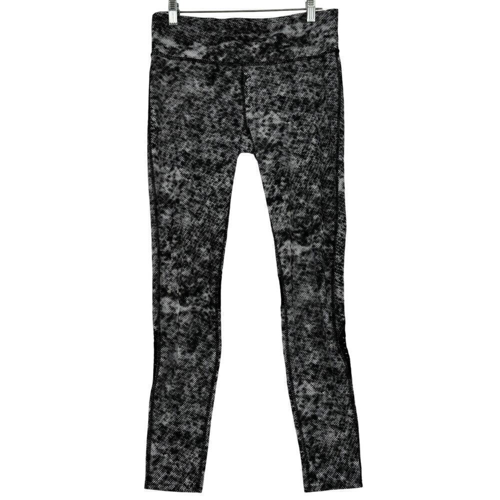 Under Armour Ankle Legging Yoga Athletic Pant Black White Women's Size‎ M